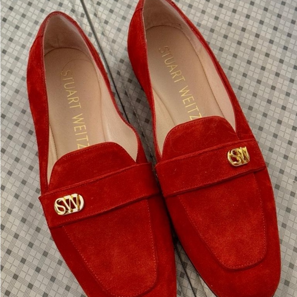 Stuart Weitzman Scarlet Suede Flats - Picture 3 of 8